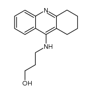 9-[(3-hydroxypropyl)amino]-1,2,3,4-tetrahydroacridine结构式