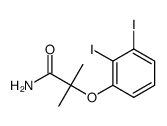 2-(2,3-diiodophenoxy)-2-methylpropanamide结构式