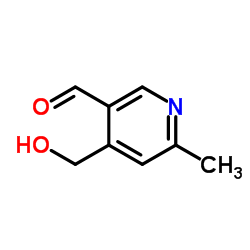 4-(Hydroxymethyl)-6-methylnicotinaldehyde Structure