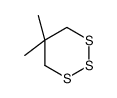 1,2,3-Trithiane, 5,5-dimethyl-结构式