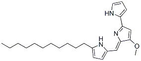 2-(5-Undecyl-2-pyrrolylmethylene)-3-methoxy-5-(2-pyrrolyl)-2H-pyrrole structure