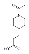 3-(1-acetylpiperidin-4-yl)propanoic acid structure