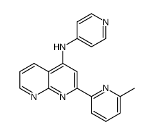 [2-(6-methylpyridin-2-yl)-[1,8]naphthyridin-4-yl]-pyridin-4-yl-amine Structure