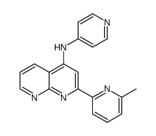 [2-(6-methylpyridin-2-yl)-[1,8]naphthyridin-4-yl]-pyridin-4-yl-amine结构式