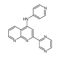 (2-pyrazin-2-yl-[1,8]naphthyridin-4-yl)-pyridin-4-yl-amine结构式