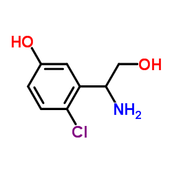 3-(1-Amino-2-hydroxyethyl)-4-chlorophenol Structure