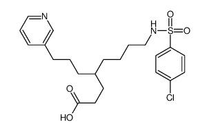 8-[(4-chlorophenyl)sulfonylamino]-4-(3-pyridin-3-ylpropyl)octanoic acid Structure