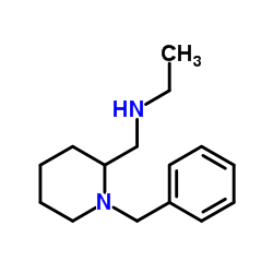 N-[(1-Benzyl-2-piperidinyl)methyl]ethanamine Structure