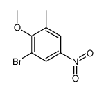 2-溴-6-甲基-4-硝基苯甲醚结构式