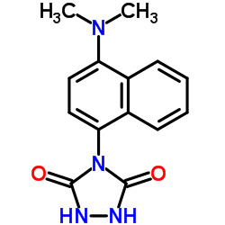 4-[4-(Dimethylamino)naphthyl]-1,2,4-triazolidine-3,5-dione结构式