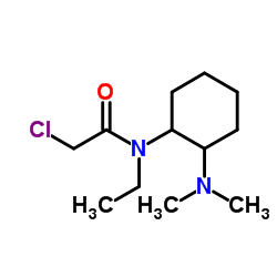 2-Chloro-N-[2-(dimethylamino)cyclohexyl]-N-ethylacetamide结构式