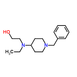 2-[(1-Benzyl-4-piperidinyl)(ethyl)amino]ethanol Structure