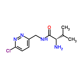 N-[(6-Chloro-3-pyridazinyl)methyl]-L-valinamide Structure