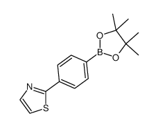 2-[4-(4,4,5,5-tetramethyl-1,3,2-dioxaborolan-2-yl)phenyl]-1,3-thiazole Structure