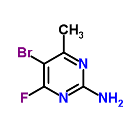 5-Bromo-4-fluoro-6-methyl-2-pyrimidinamine Structure