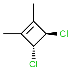 Cyclobutene, 3,4-dichloro-1,2-dimethyl-, (3R-trans)- (9CI)结构式