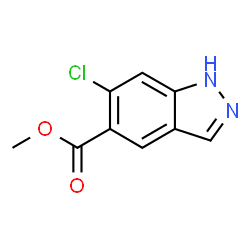 6-Chloro-1H-indazole-5-carboxylic acid methyl ester structure