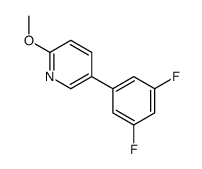 5-(3,5-Difluorophenyl)-2-methoxypyridine结构式