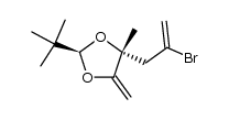 (2R,4R)-4-(2-bromoallyl)-2-(tert-butyl)-4-methyl-5-methylene-1,3-dioxolane结构式
