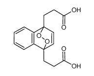 3,3'-(1,4-Epidioxy-1,4-naphthylene)dipropionic acid Structure