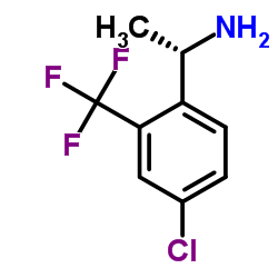 (1S)-1-[4-Chloro-2-(trifluoromethyl)phenyl]ethanamine结构式