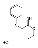 ethyl 2-phenylsulfanylethanimidate,hydrochloride Structure