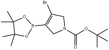 4-Bromo-N-Boc-2,5-dihydro-1H-pyrrole-3-boronic acid pinacol ester结构式