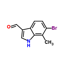 6-Bromo-7-methyl-1H-indole-3-carbaldehyde Structure