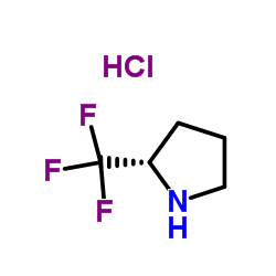 (S)-2-(Trifluoromethyl)pyrrolidine hydrochloride structure