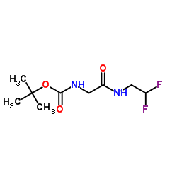 [(2,2-difluoro-ethylcarbamoyl)-methyl]-carbamic acid tert-butyl ester picture