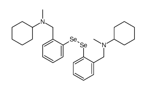 N-[[2-[[2-[[cyclohexyl(methyl)amino]methyl]phenyl]diselanyl]phenyl]methyl]-N-methylcyclohexanamine Structure