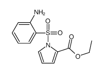 1H-Pyrrole-2-carboxylic acid, 1-[(2-aminophenyl)sulfonyl]-, ethyl este r Structure