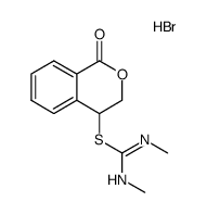 S-(1-oxo-3,4-dihydro-1H-isochromen-4-yl)-N,N'-dimethylisothiuronium bromide结构式