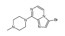 3-bromo-8-(4-methylpiperazin-1-yl)imidazo[1,2-a]pyrazine Structure
