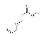 methyl 3-prop-2-enyltellanylprop-2-enoate Structure