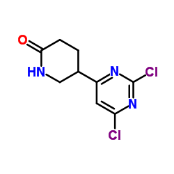 5-(2,6-Dichloropyrimidin-4-yl)piperidin-2-one structure