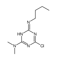 4-N-butyl-6-chloro-2-N,2-N-dimethyl-1,3,5-triazine-2,4-diamine结构式