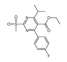 4-(4-氟苯基)-6-异丙基-2-(甲基磺酰基)嘧啶-5-羧酸乙酯图片