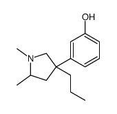 3-(1,5-dimethyl-3-propylpyrrolidin-3-yl)phenol结构式