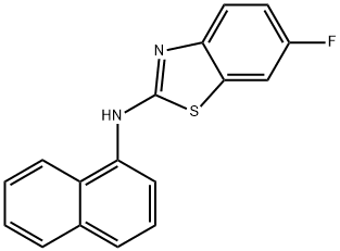 2-Benzothiazolamine, 6-fluoro-N-1-naphthalenyl- Structure