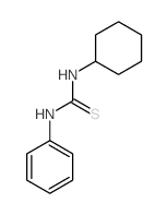 1-cyclohexyl-3-phenylthiourea结构式