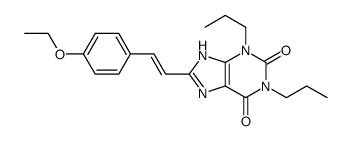(E)-1,3-Dipropyl-8-(2-(4-ethoxyphenyl)ethenyl)-3,7-dihydro-1H-purine-2 ,6-dione结构式