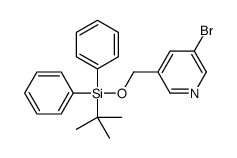 (5-bromopyridin-3-yl)methoxy-tert-butyl-diphenylsilane Structure