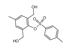 1,3-bis-hydroxymethyl-5-methyl-2-(toluene-4-sulfonyloxy)-benzene Structure