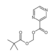 2,2-dimethylpropanoyloxymethyl pyrazine-2-carboxylate Structure