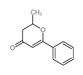 2-methyl-6-phenyl-2,3-dihydropyran-4-one结构式