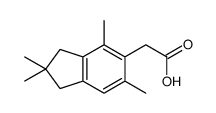 2-(2,2,4,6-tetramethyl-1,3-dihydroinden-5-yl)acetic acid结构式