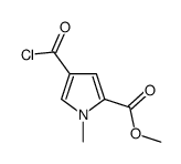 1H-Pyrrole-2-carboxylic acid, 4-(chlorocarbonyl)-1-methyl-, methyl ester (9CI) picture