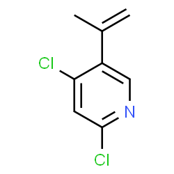 2,4-dichloro-5-(prop-1-en-2-yl)pyridine结构式