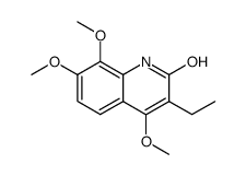 3-ethyl-4,7,8-trimethoxy-1H-quinolin-2-one结构式